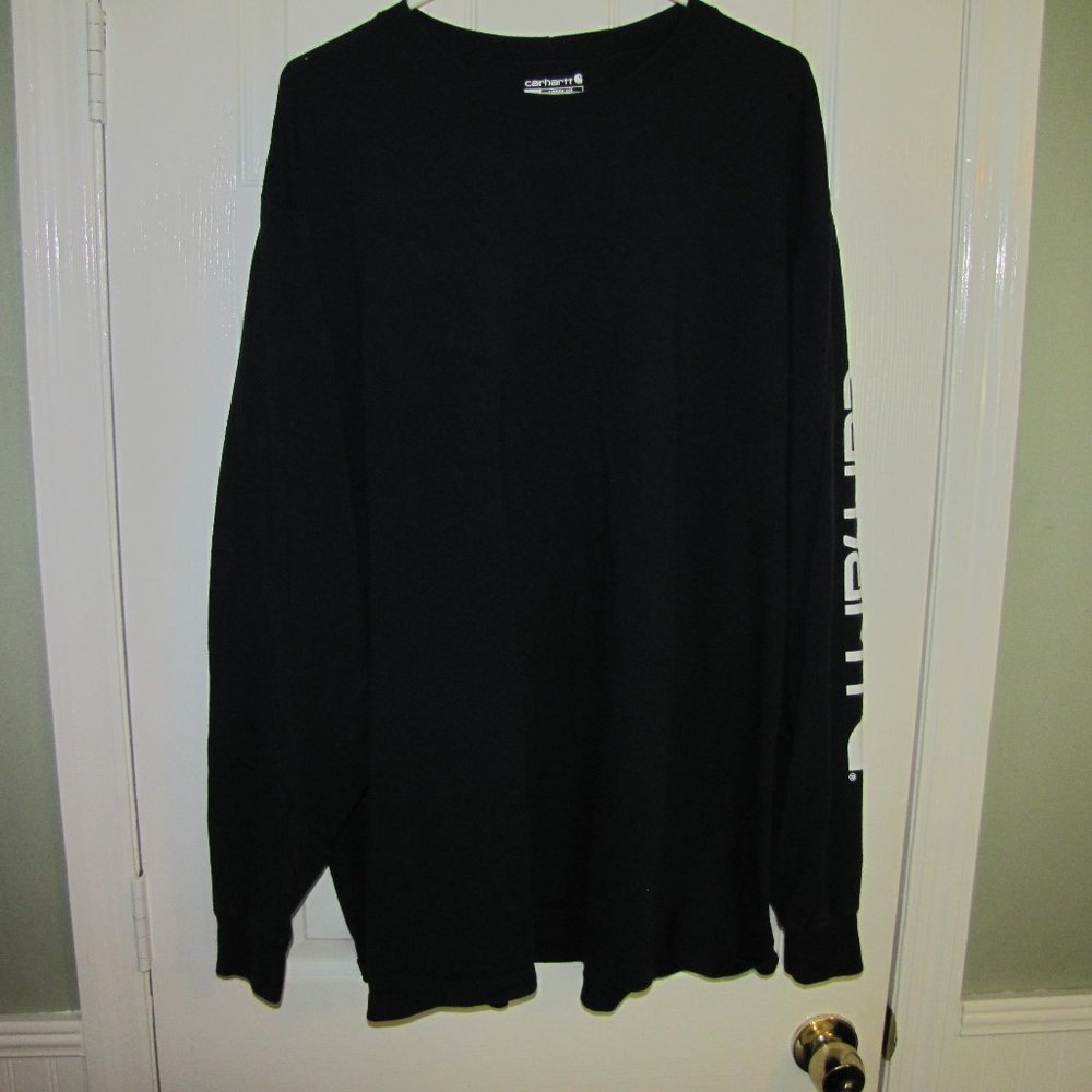 NWOT Carhartt Long Sleeve Navy Blue XXL T-Shirt- Loose Fit